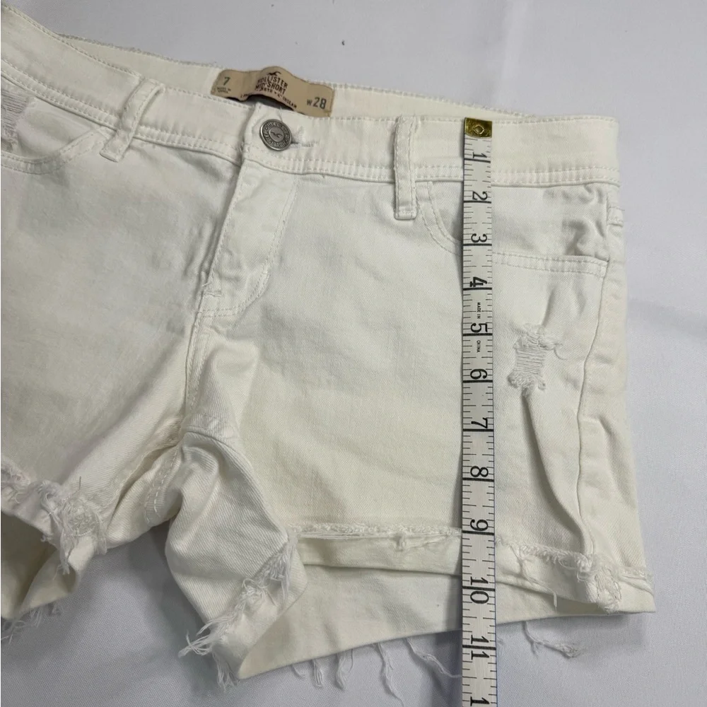 Women's White‎ Denim Shorts